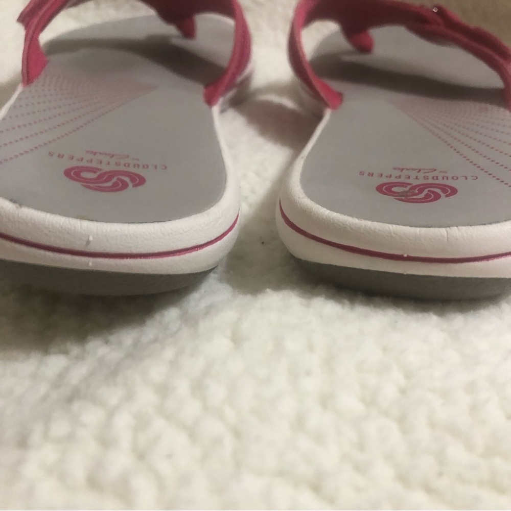 Clarks Cloudsteppers Hot Pink Sandals Size 11 - Picture 5 of 8